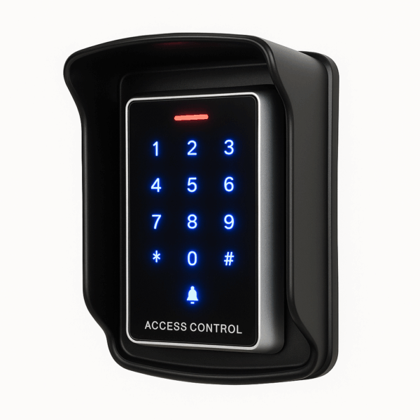 اکسس کنترل لمسی اورجینال ( rfid  تاچ پنل 125khz ) کارت و رمز با قاب محافظ