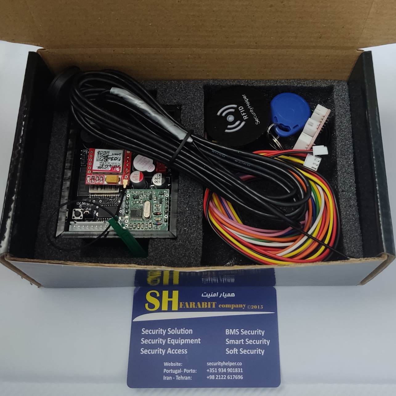 اکسس کنترل هوشمند SH416G دارای 16 خروجی کنترل پذیر با کارت و تماس